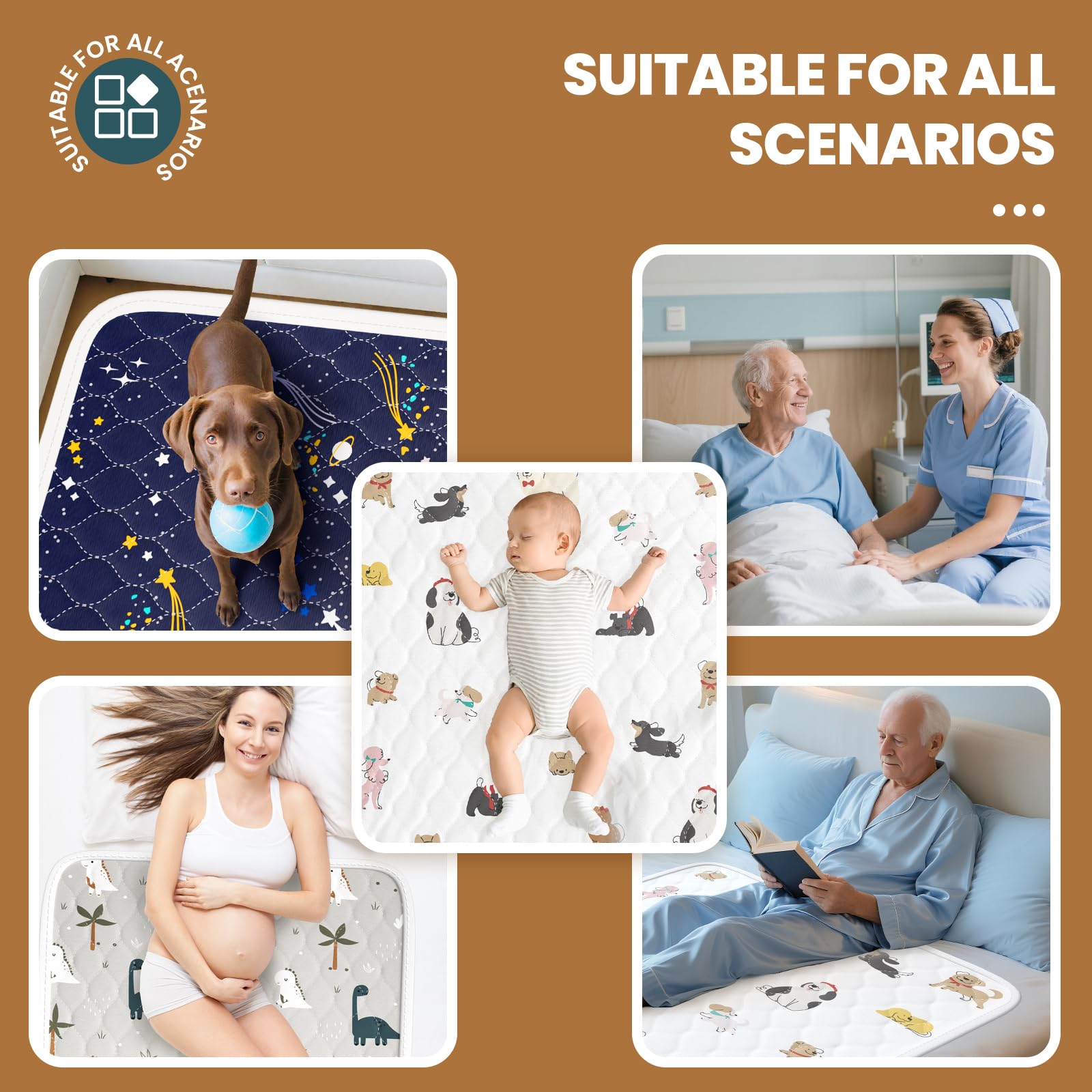 MILDPLUS 40x60-bed-protector-grey provides ample coverage for beds.