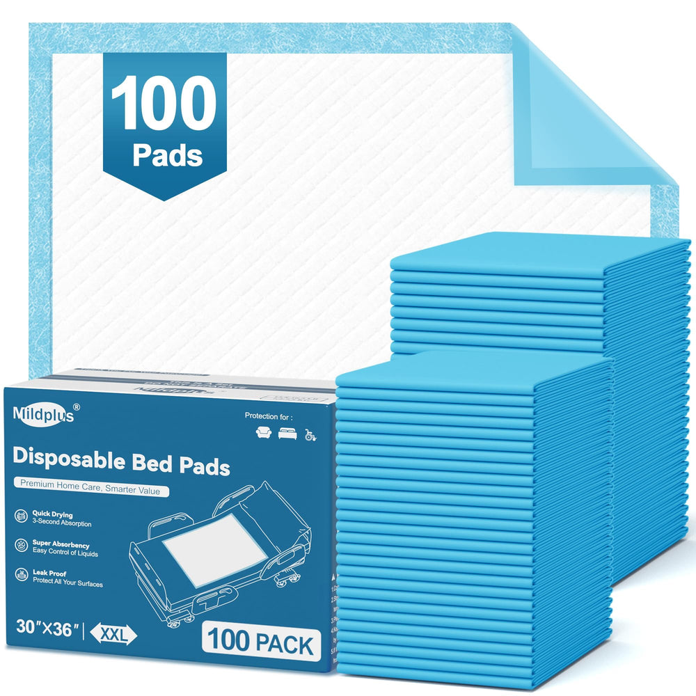 MILDPLUS 30x36 quilted-top bed pad protects bedding and enhances comfort.