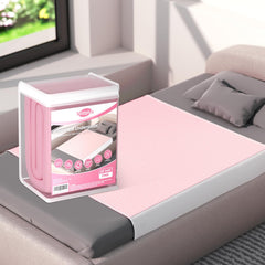 MILDPLUS bed pad with side flaps keeps beds secure for restless sleepers.