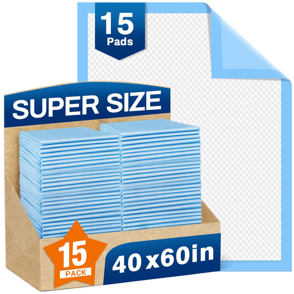 MILDPLUS bed pads with absorbent core for overnight moisture protection