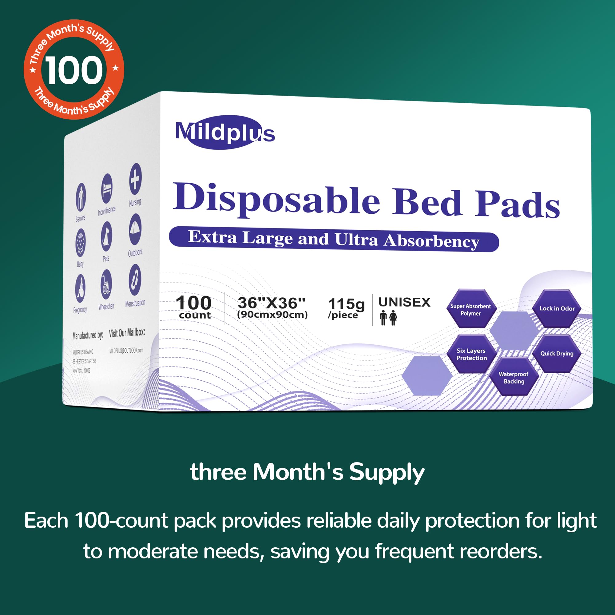 Multipurpose use scene showing adults and pets with MILDPLUS pads