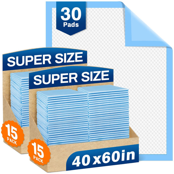 MILDPLUS bed pads oversized coverage protects full beds and seating areas.