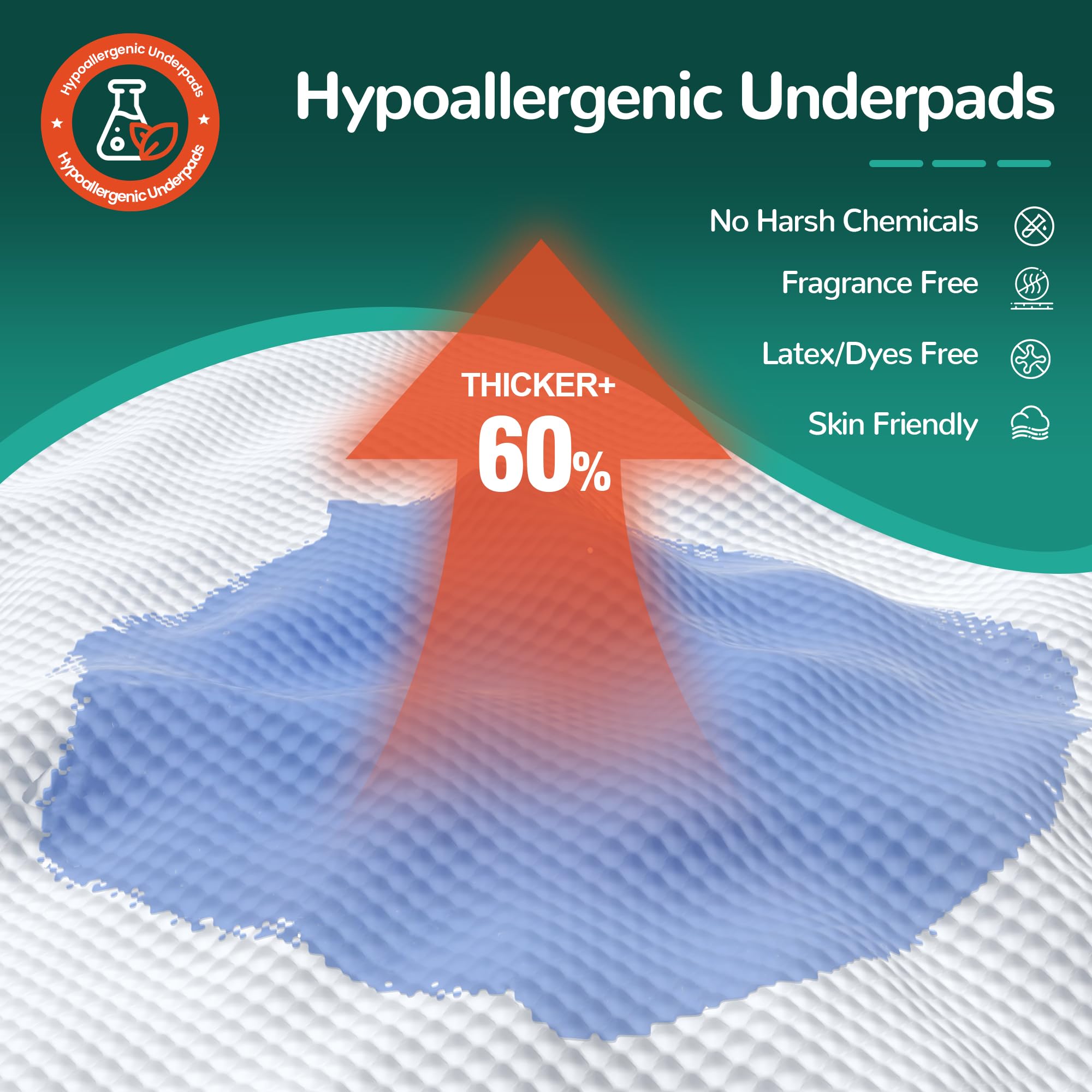 MILDPLUS dye-free latex-free design protects sensitive skin
