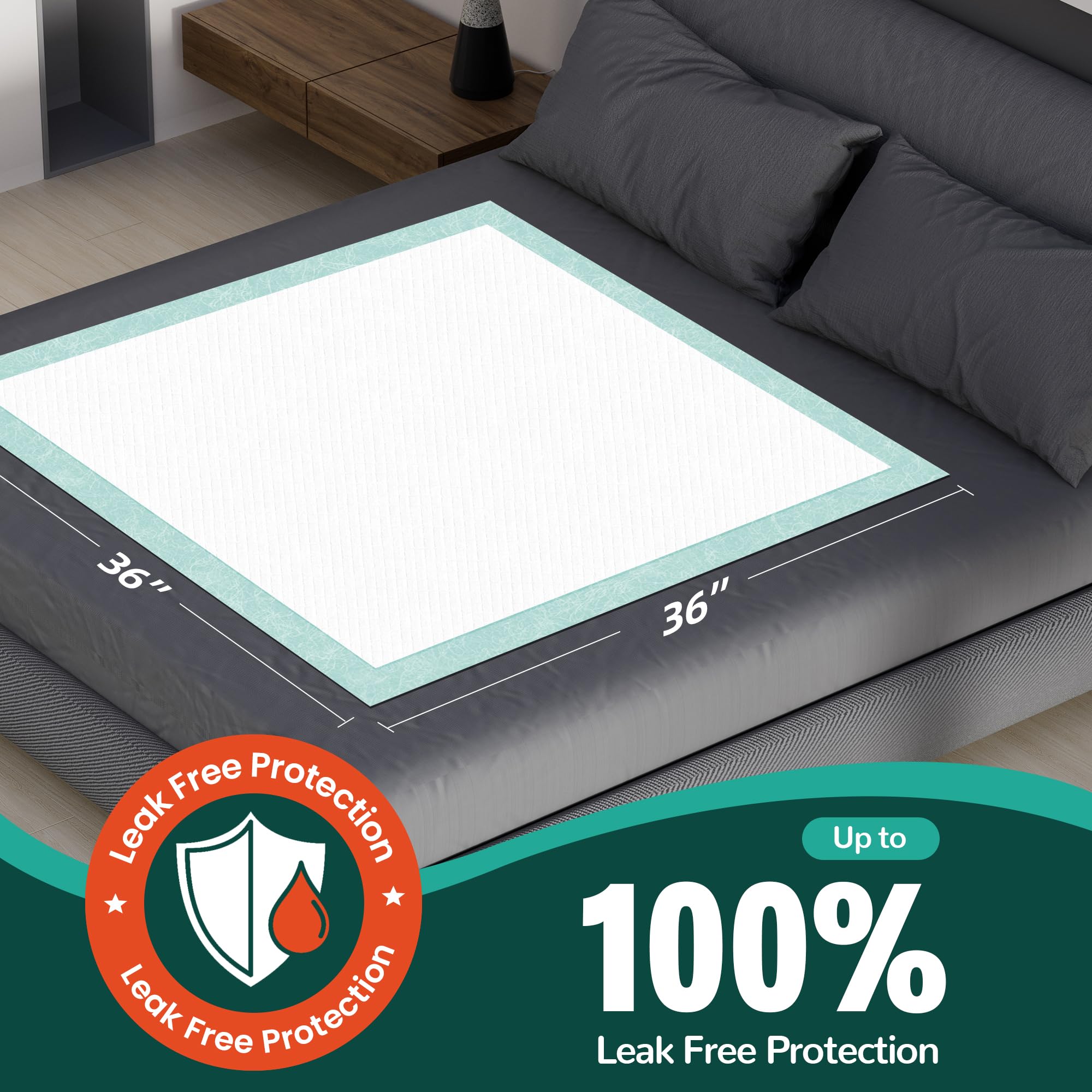 MILDPLUS heavy-duty underpads offer superior absorbency for spills and accidents.