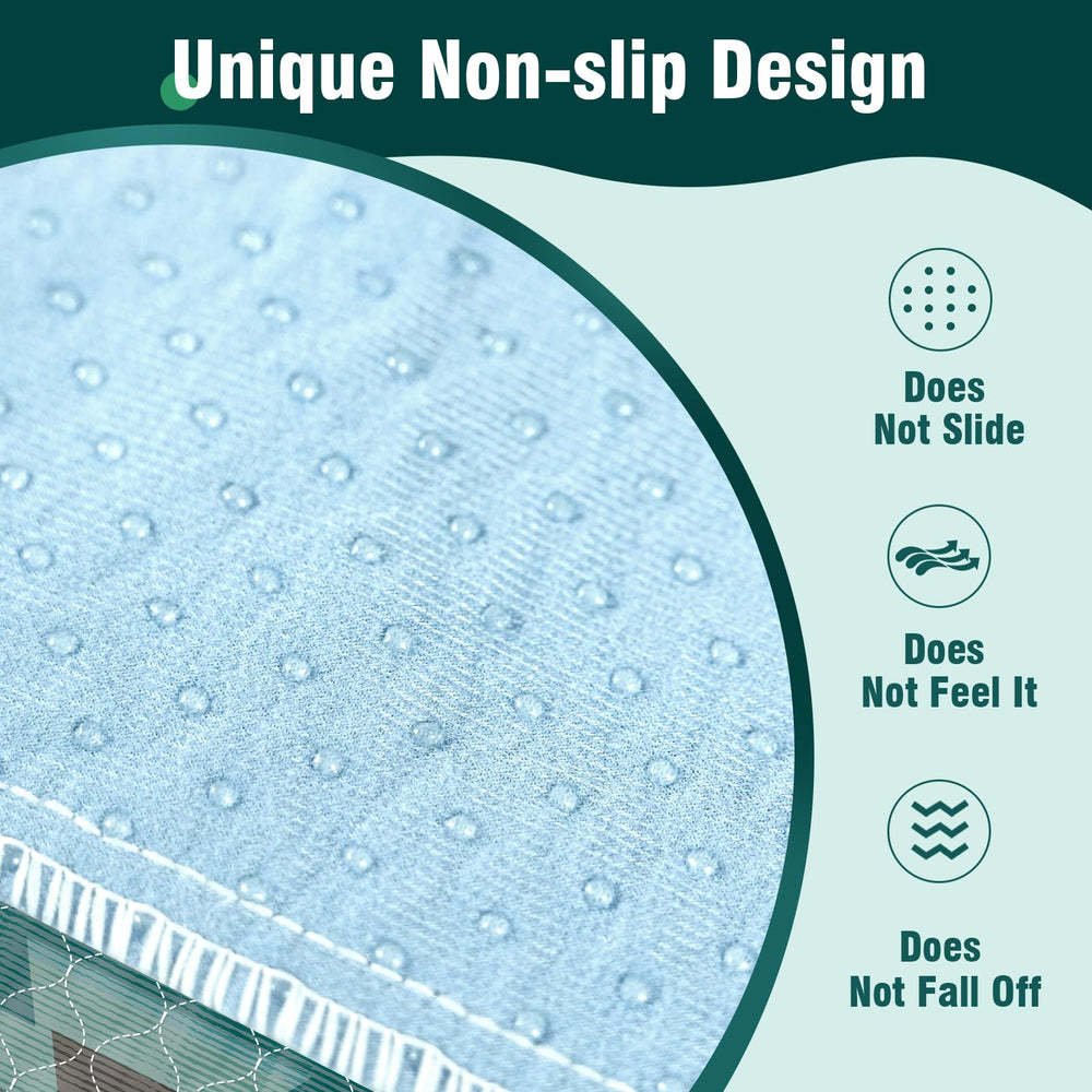 MILDPLUS hidden waterproof layer protects surfaces while staying quiet.