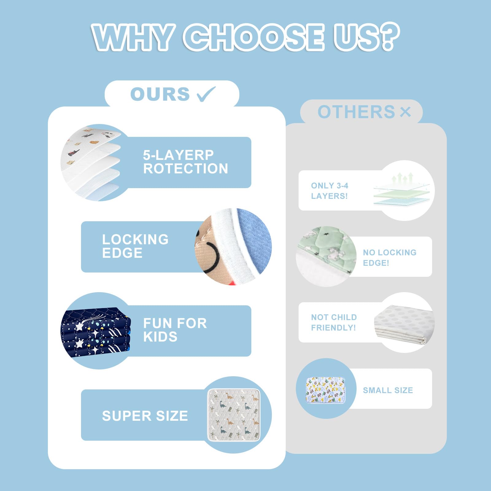 MILDPLUS pads suitable for hospitals and home care settings.