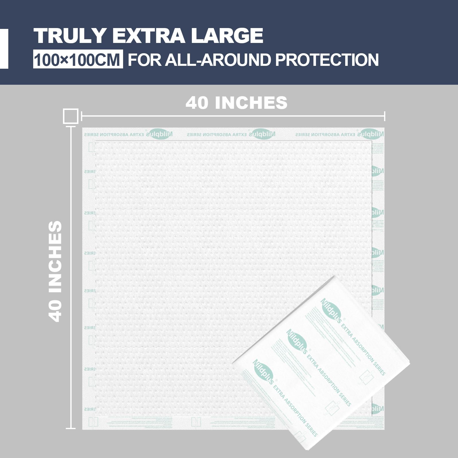 MILDPLUS large pad 40x40in coverage for wide-area protection