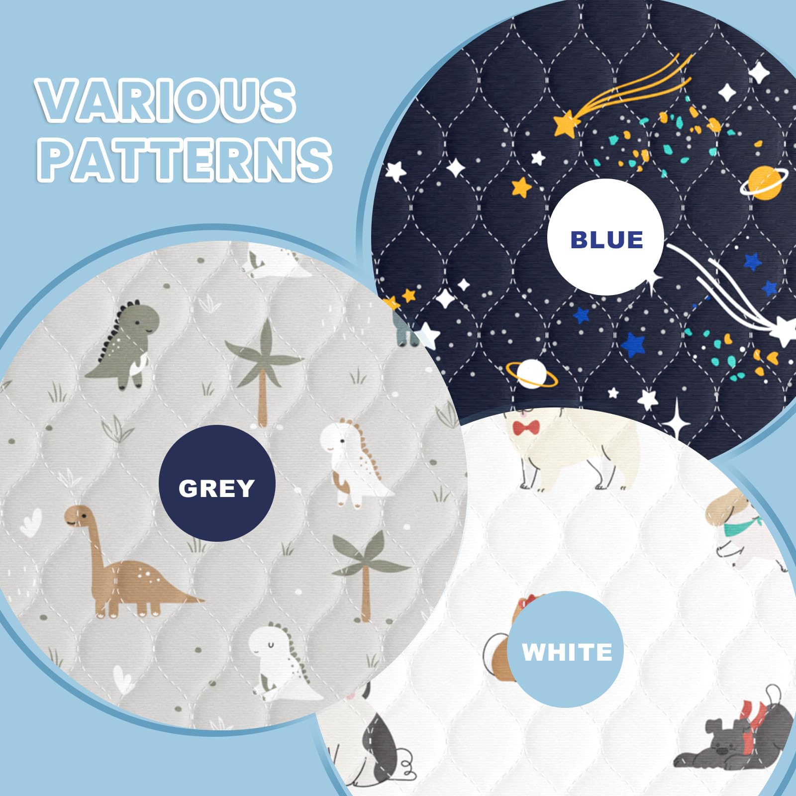 MILDPLUS pad shows non-slip backing for stable nighttime protection