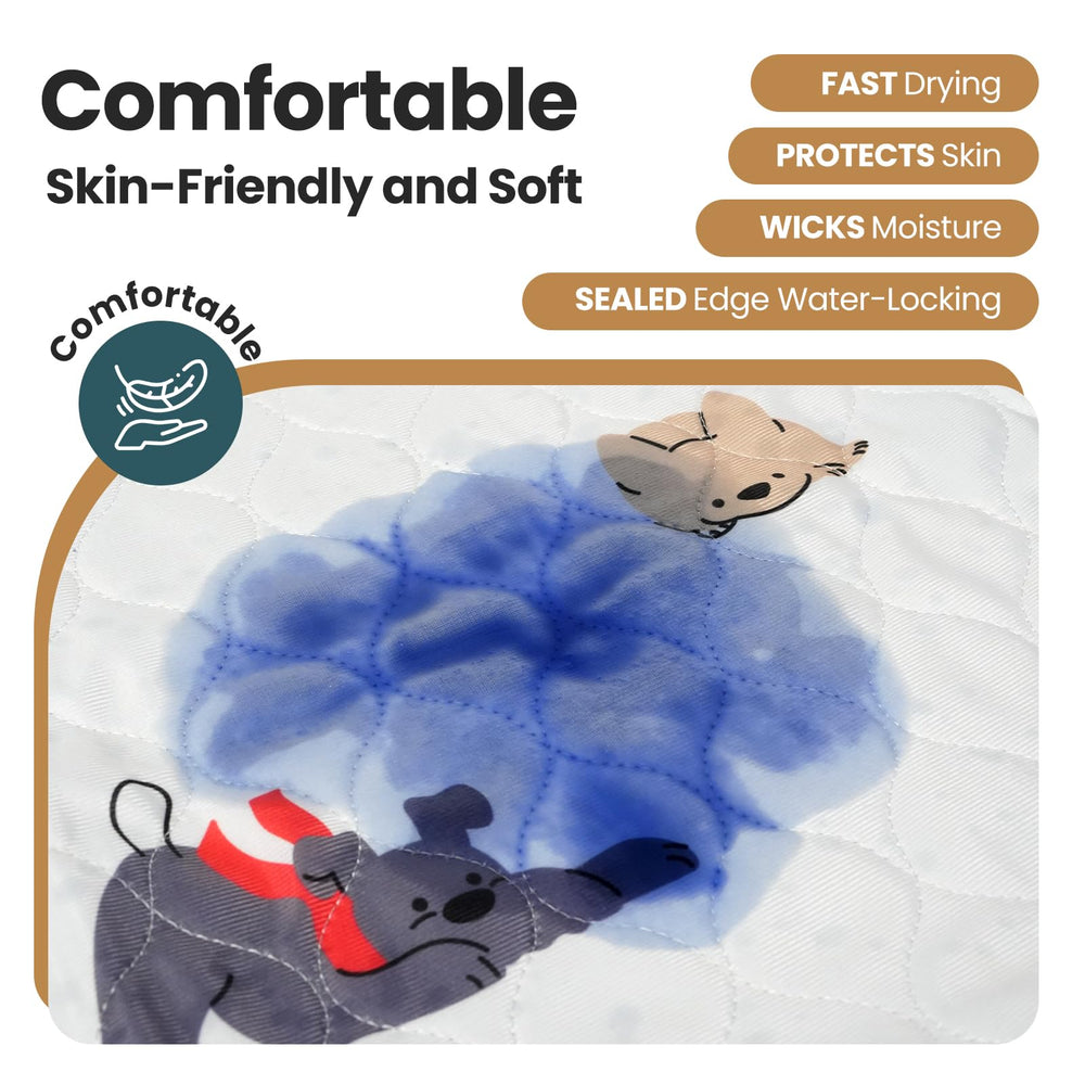 MILDPLUS non-slip-backing-grey stays in place for peaceful nights.