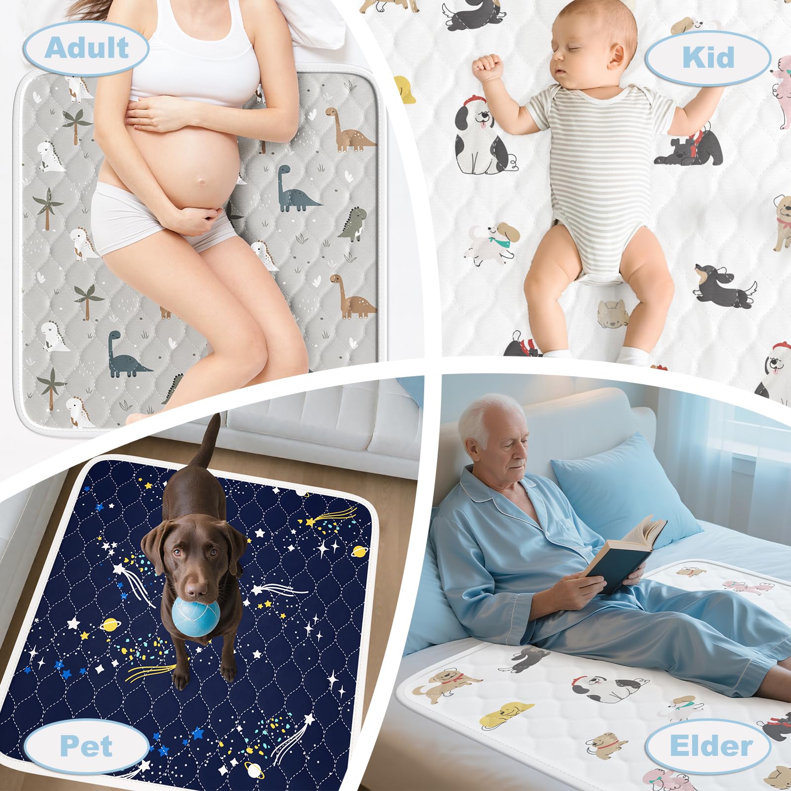 MILDPLUS pad with patterned design adds privacy and style to bedtime care