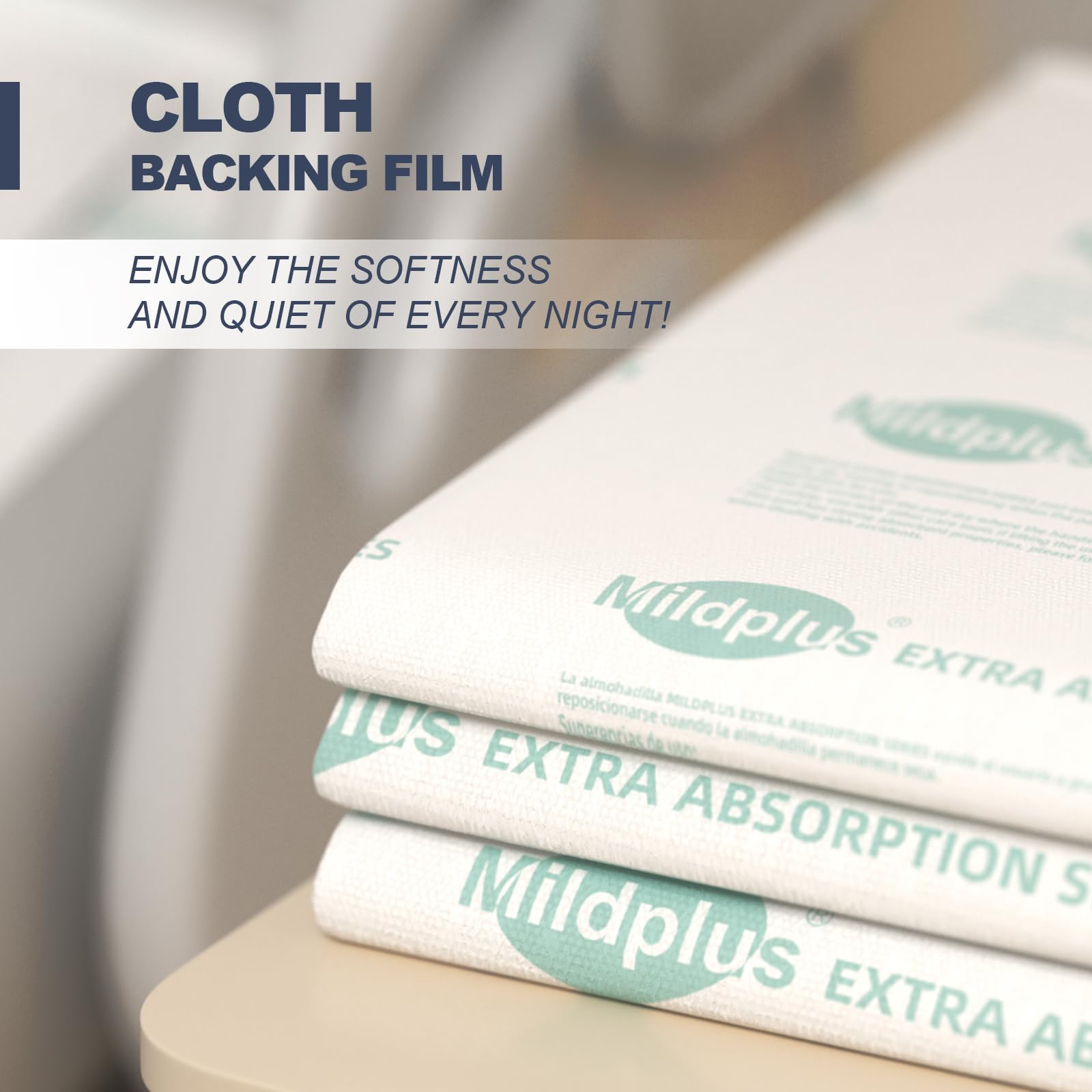 MILDPLUS underpads 100x100cm discreet packaging for privacy