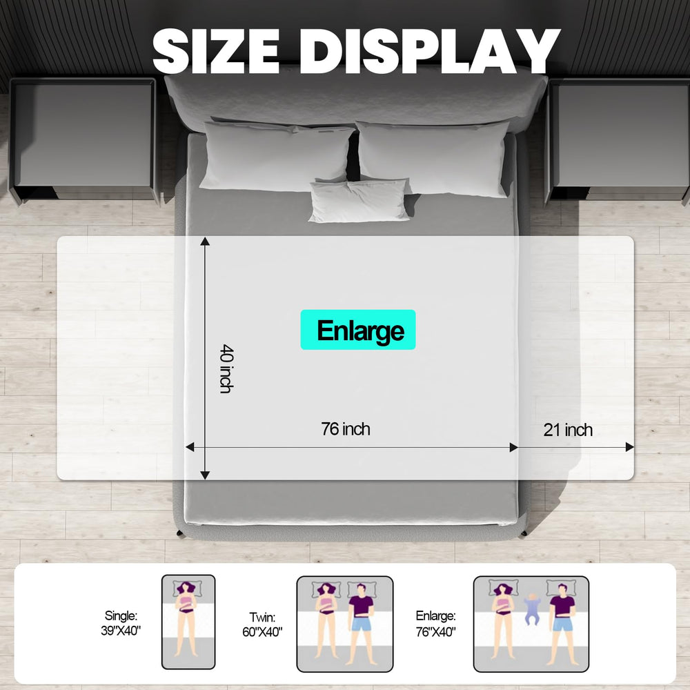 MILDPLUS washable bed pad with vinyl backing protects mattresses from leaks.