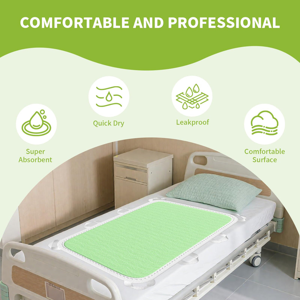 MILDPLUS bed pad waterproof outer fabric detail suggesting spill protection