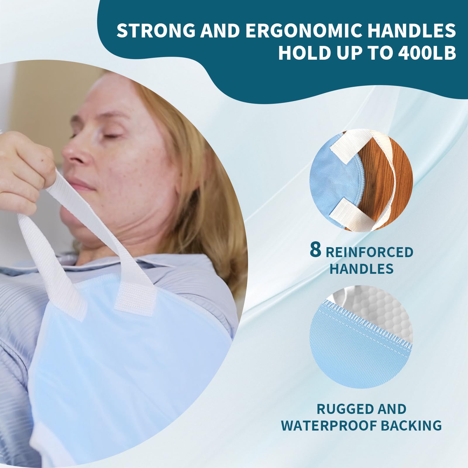 MILDPLUS reusable underpads designed for hundreds of washes and long-term use.