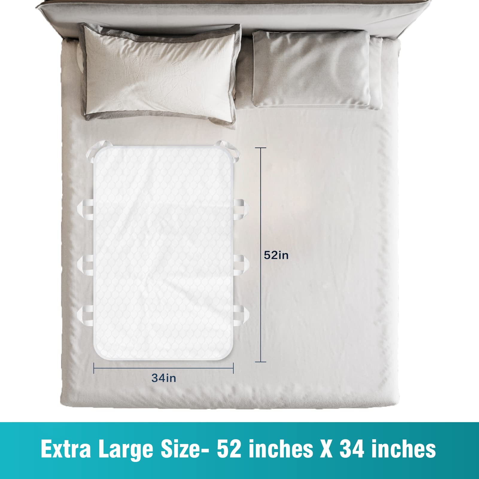 MILDPLUS waterproof surface protecting bedding during transfers.
