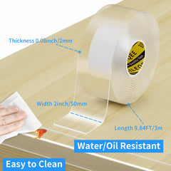 MILEQEE edge strip on cabinet edge preserves look while guarding children.