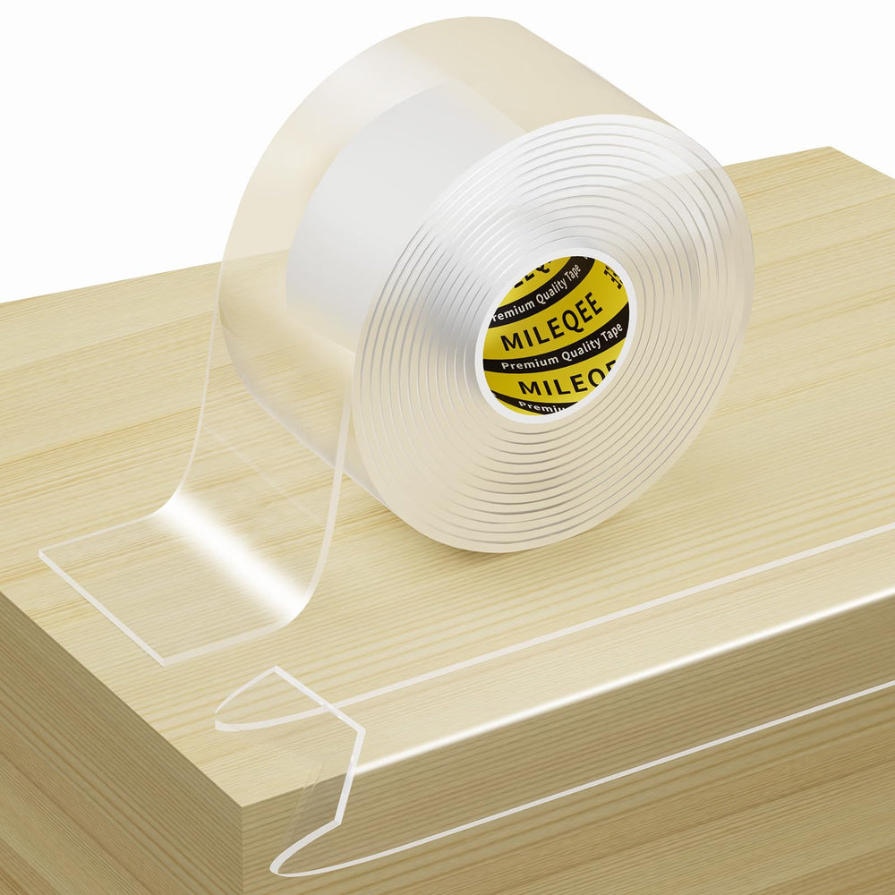 MILEQEE clear edge strip on desk edge protects kids from sharp corners.
