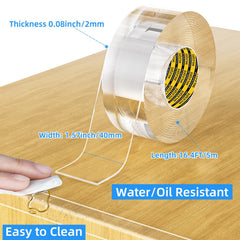 MILEQEE edge protector strip shows adhesive application for quick, clean installation.