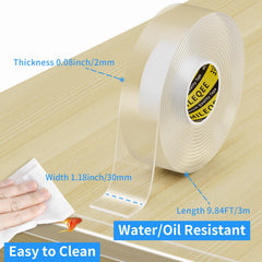 MILEQEE Edge Protector Strip transparent design preserves furniture look.