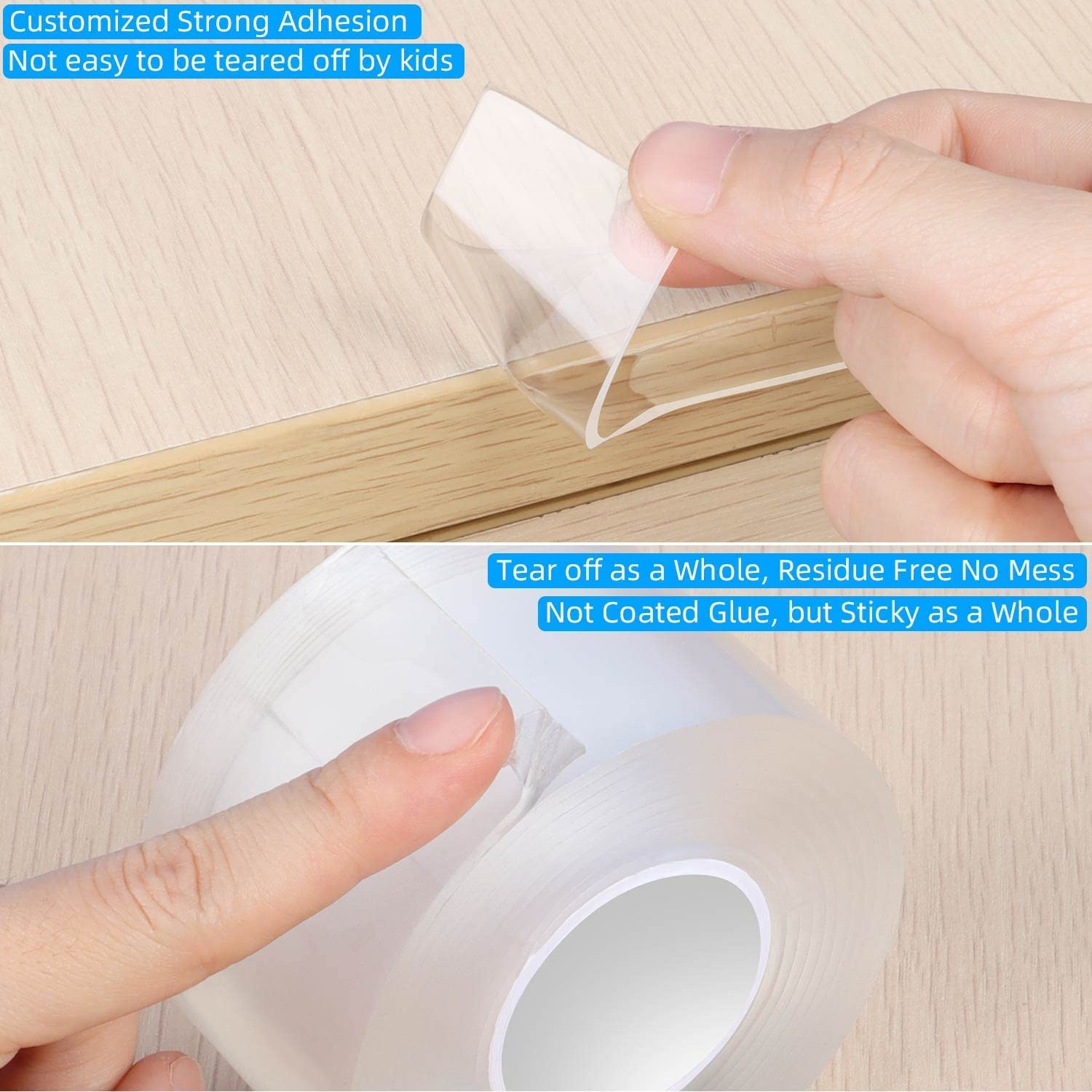 MILEQEE soft 2mm edge protector cushions corners and reduces impact.