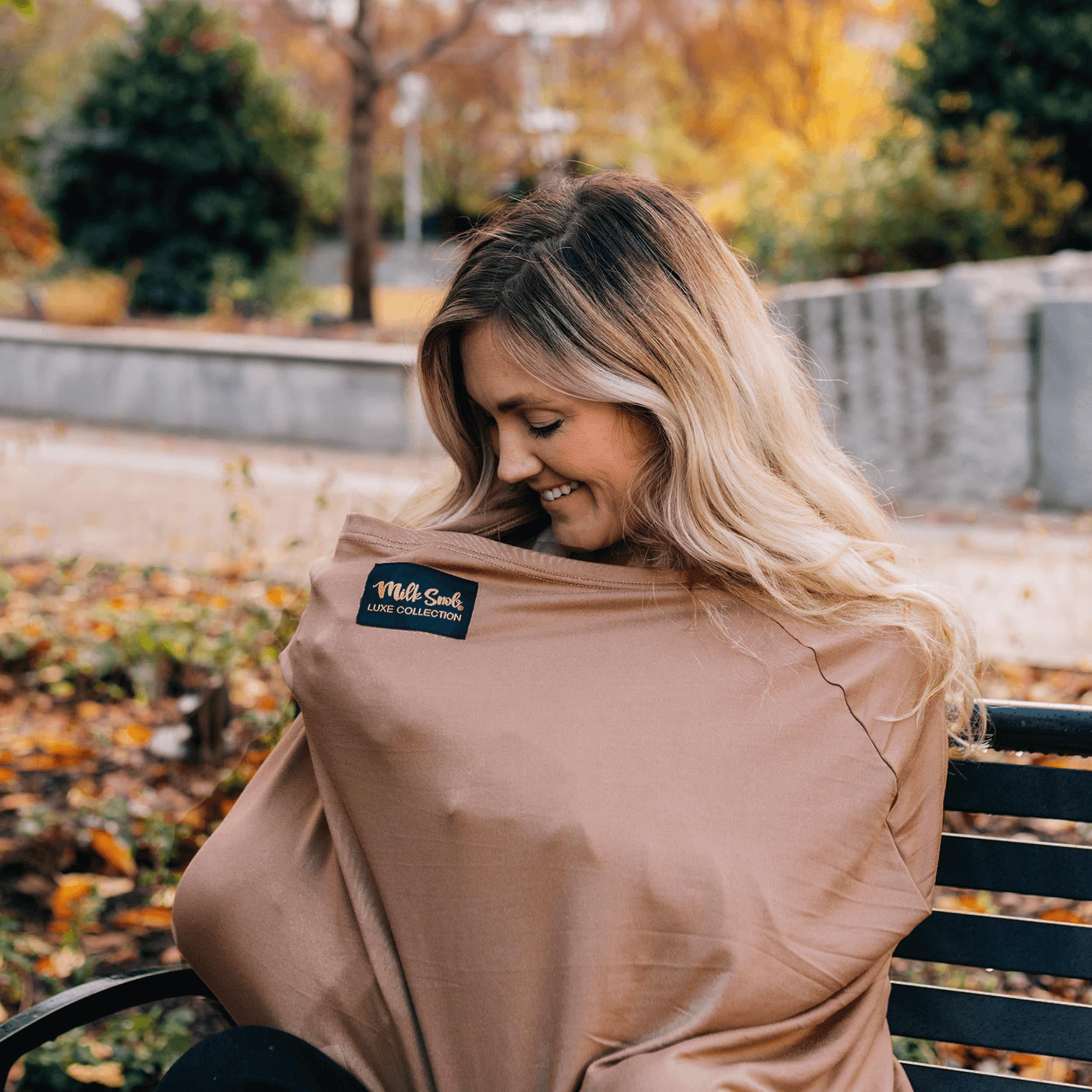 Milk Snob Cocoa nursing cover makes a thoughtful baby registry gift.