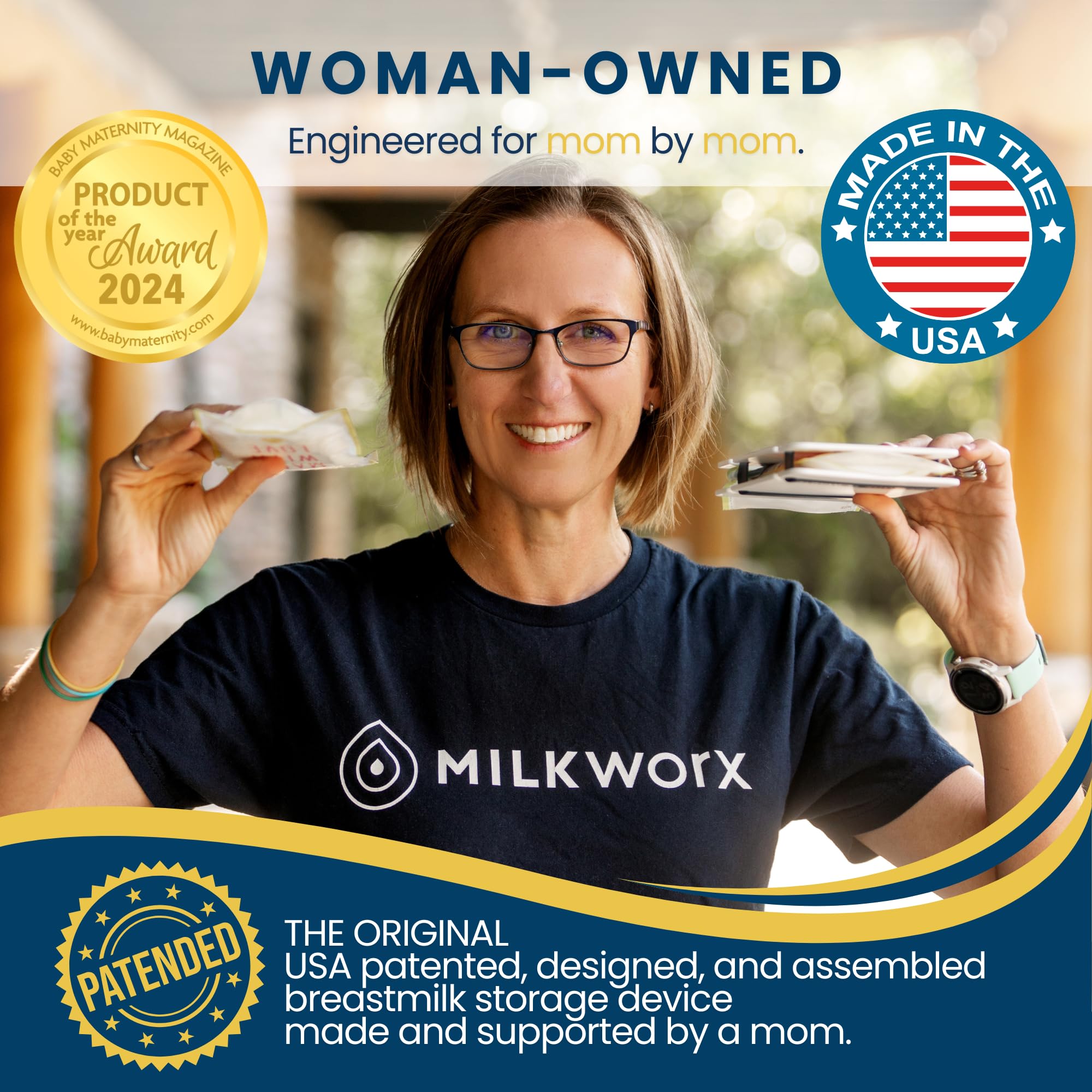 MilkWorx unit uses BPA-free recycled plastic for safe, durable storage