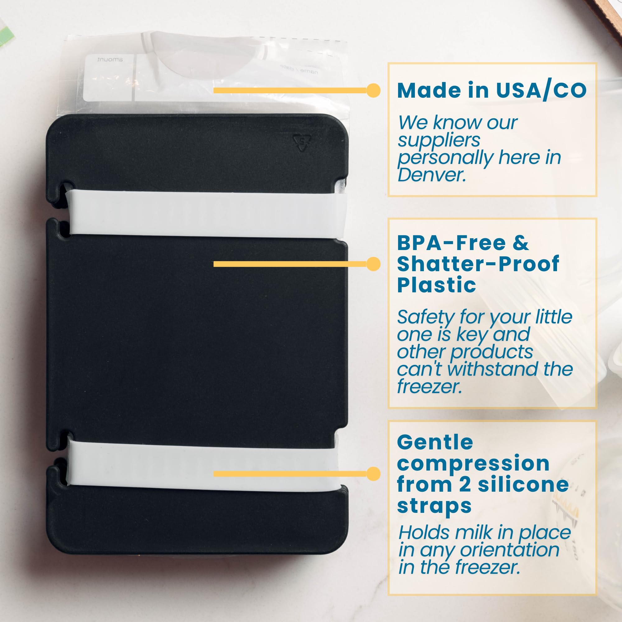 USA-made MilkWorx Freeze It Flat with reliable construction and warranty