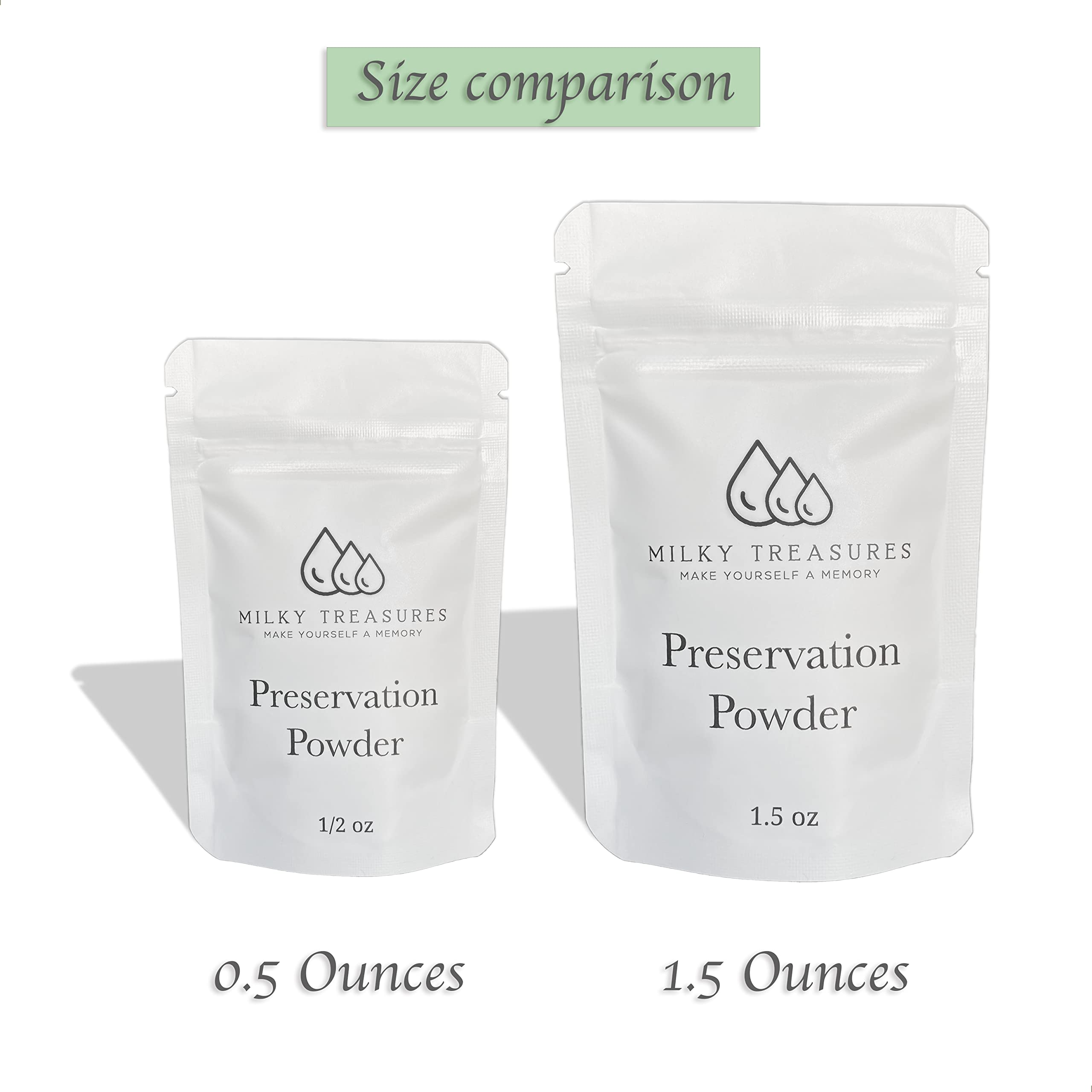Milk preserved within 24 hours with Milky Treasures for keepsake making.