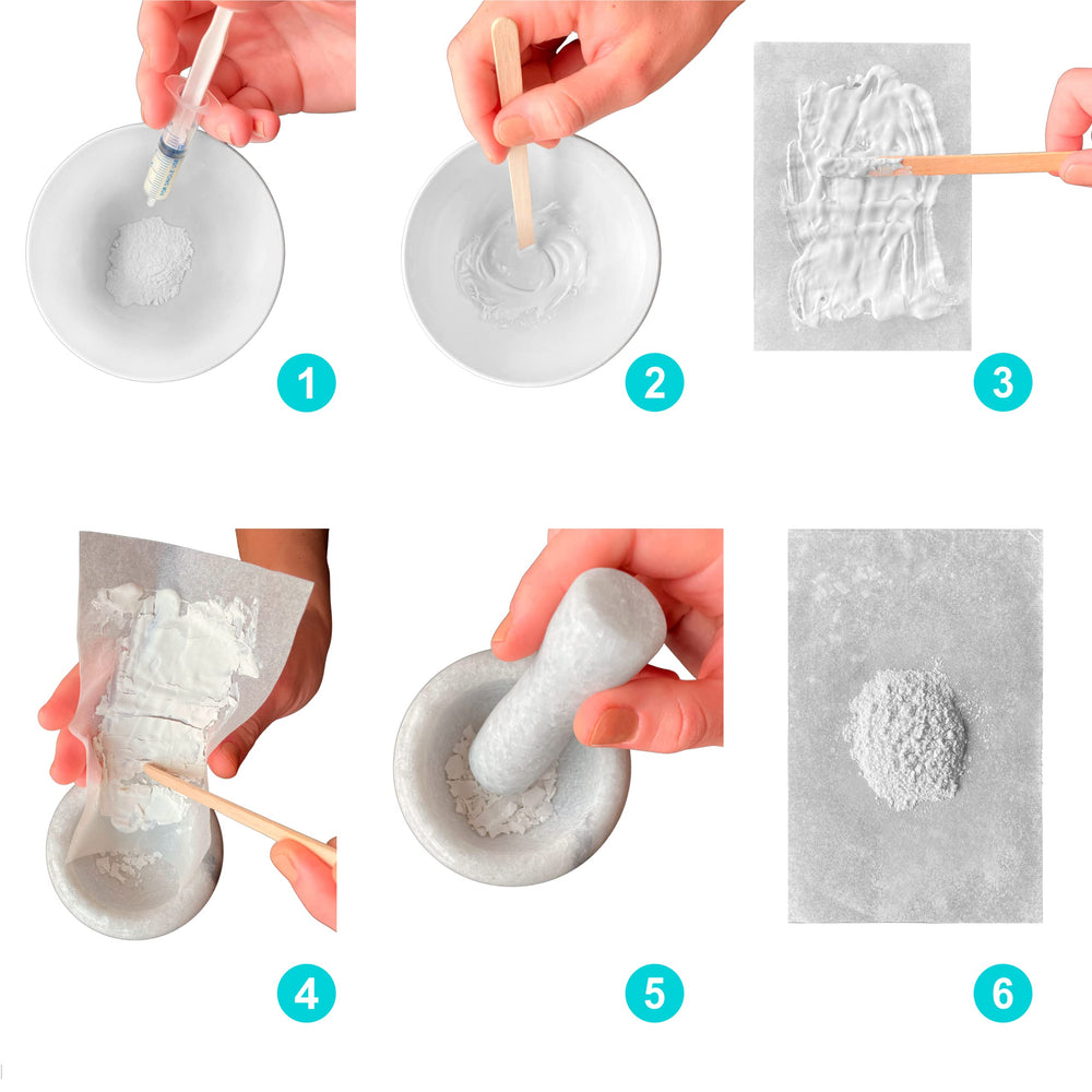 QR code on Milky Treasures bag provides quick access to usage instructions.