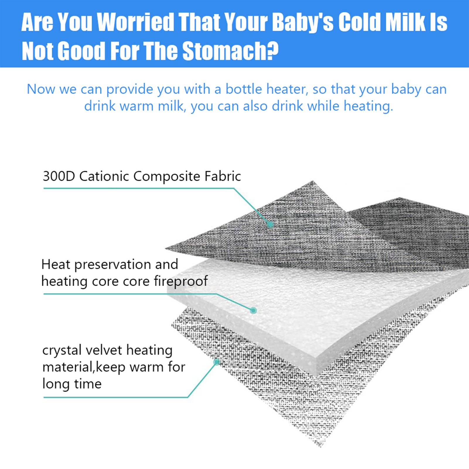 Milltrip Bottle heating core providing gentle warmth.