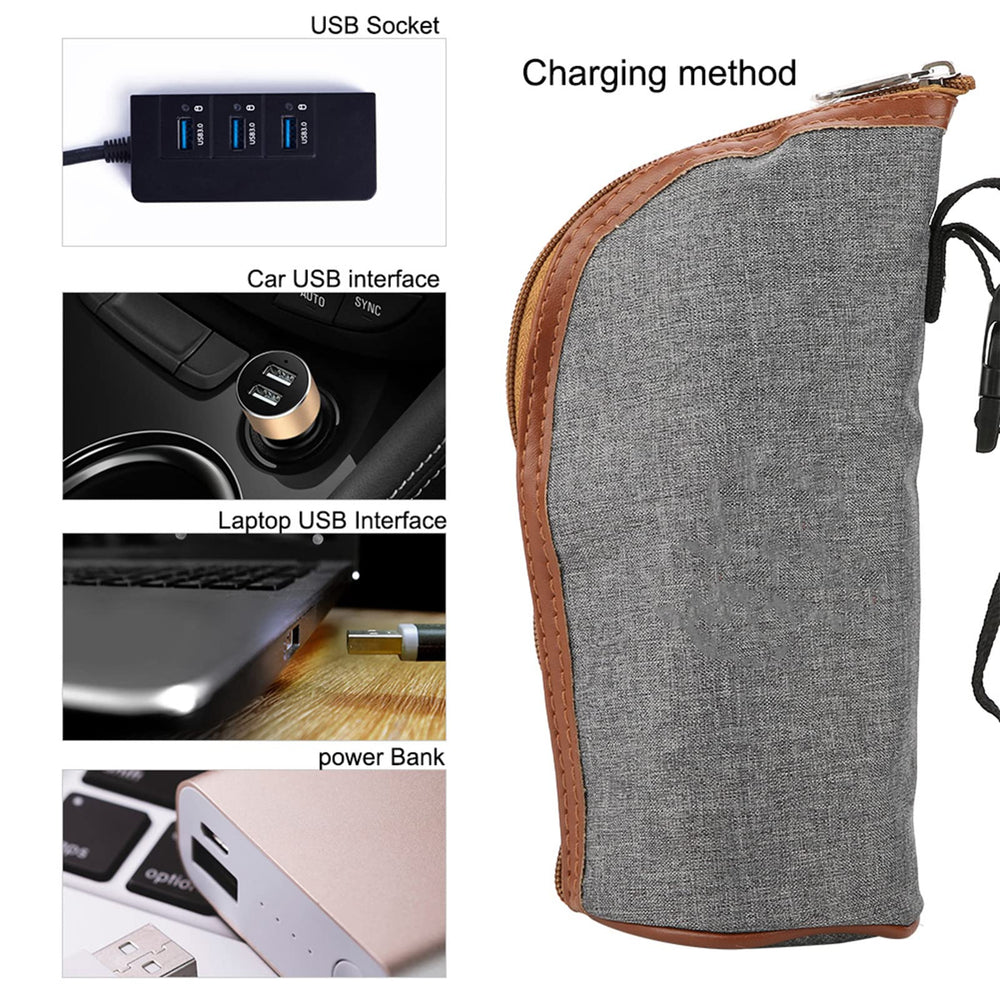Milltrip Setup for travel with USB power source.