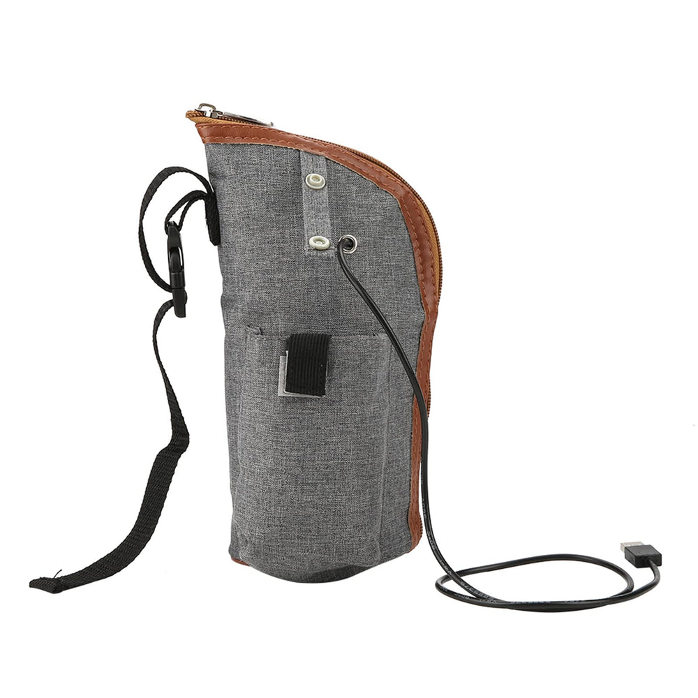 Milltrip USB Bottle Heated Cover closed for compact travel warmth.