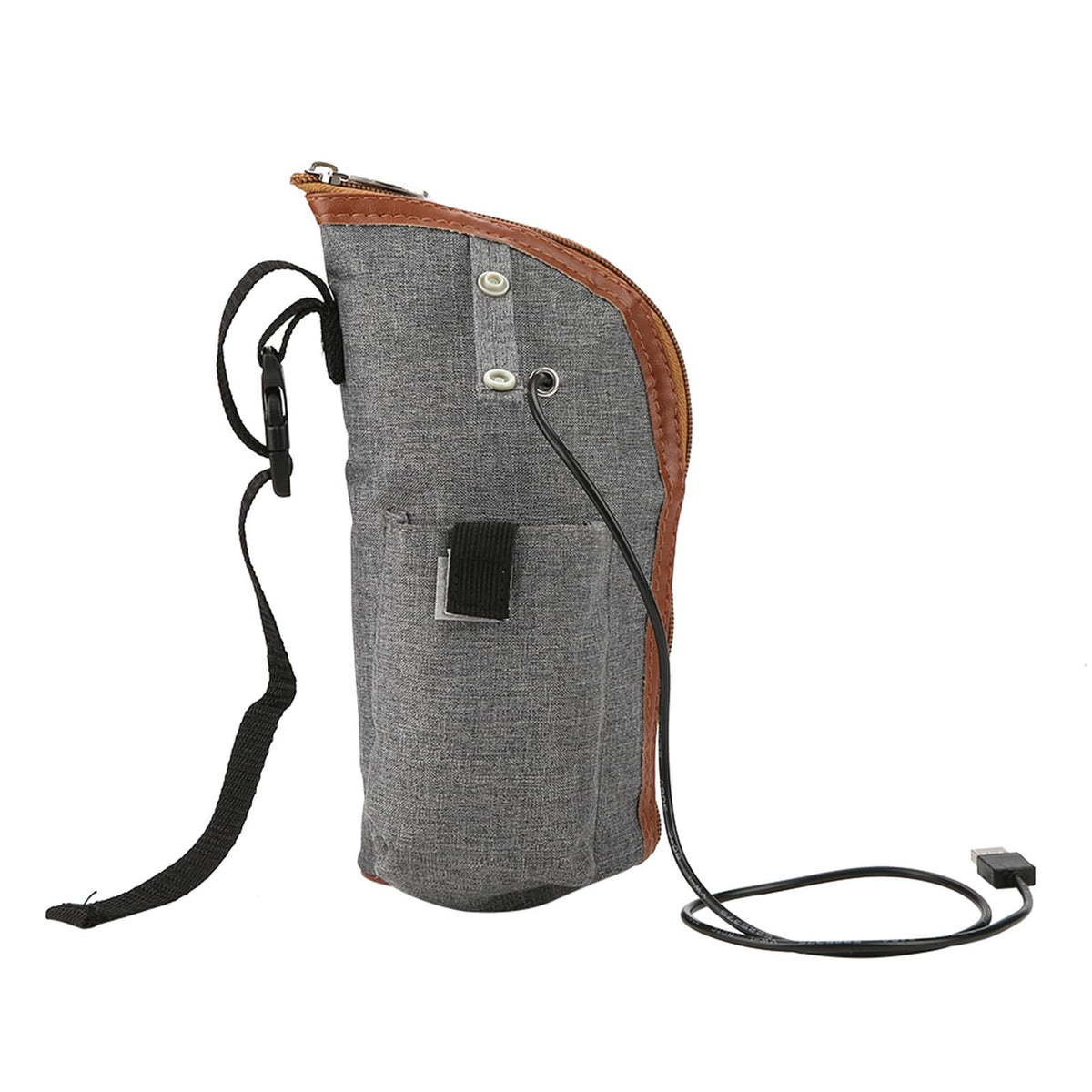 Milltrip USB Bottle Heated Cover closed for compact travel warmth.