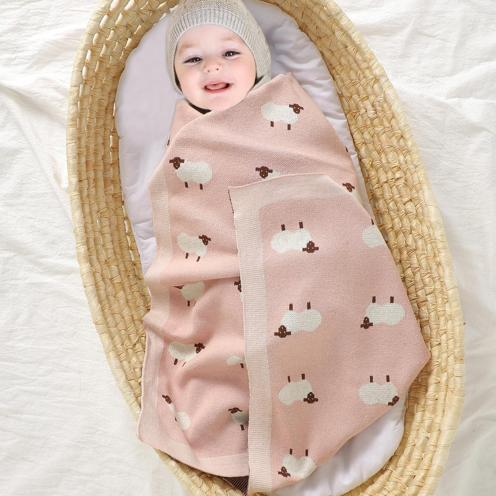 mimixiong baby blanket with cute sheep pattern adds cozy nursery charm