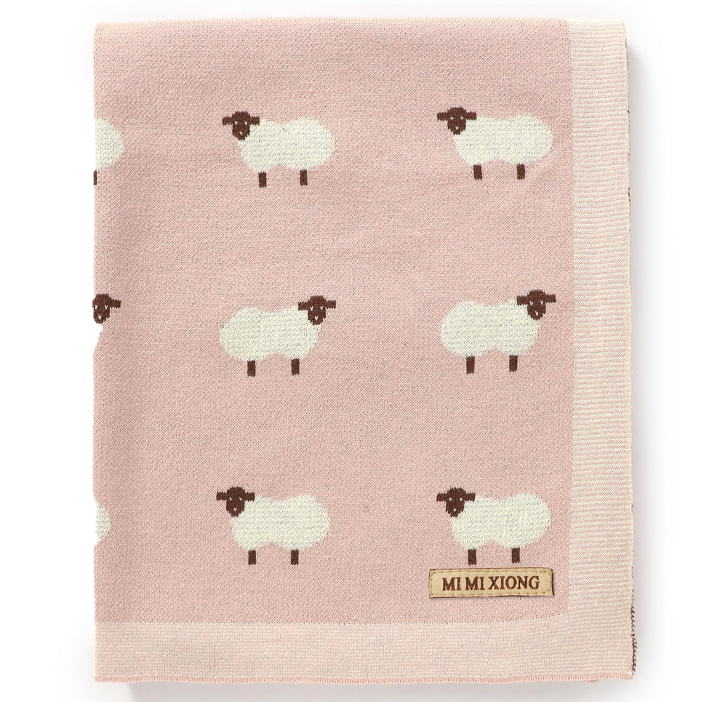 mimixiong baby blanket knit 100% cotton offers gentle skin contact and softness