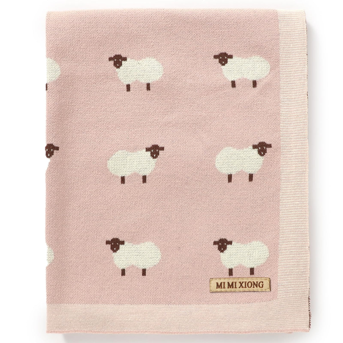 mimixiong baby blanket knit 100% cotton offers gentle skin contact and softness