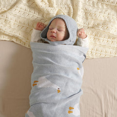 Mimixiong knit cotton blanket texture ideal for gentle baby cuddles