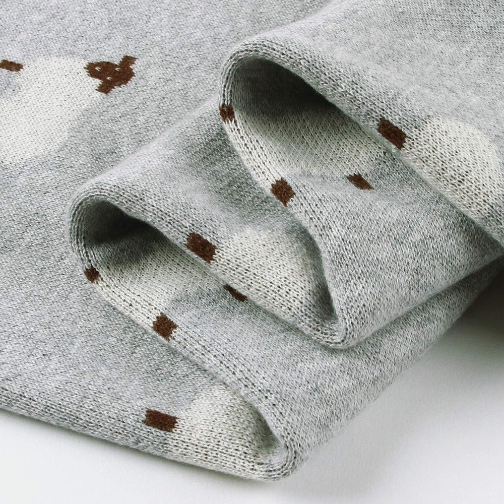 Mimixiong baby blanket grey bedside setup ready for bedtime routine