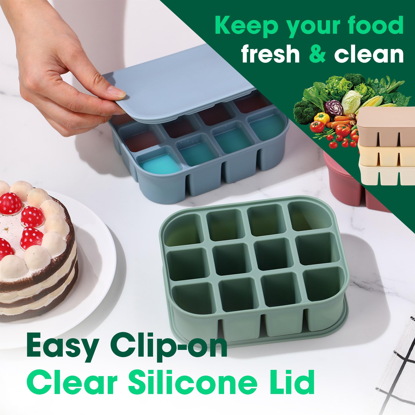 Mimorou dishwasher-safe freezer tray for quick cleanup.