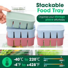 Mimorou freezer-tray lids collection seals portions and prevents spills.