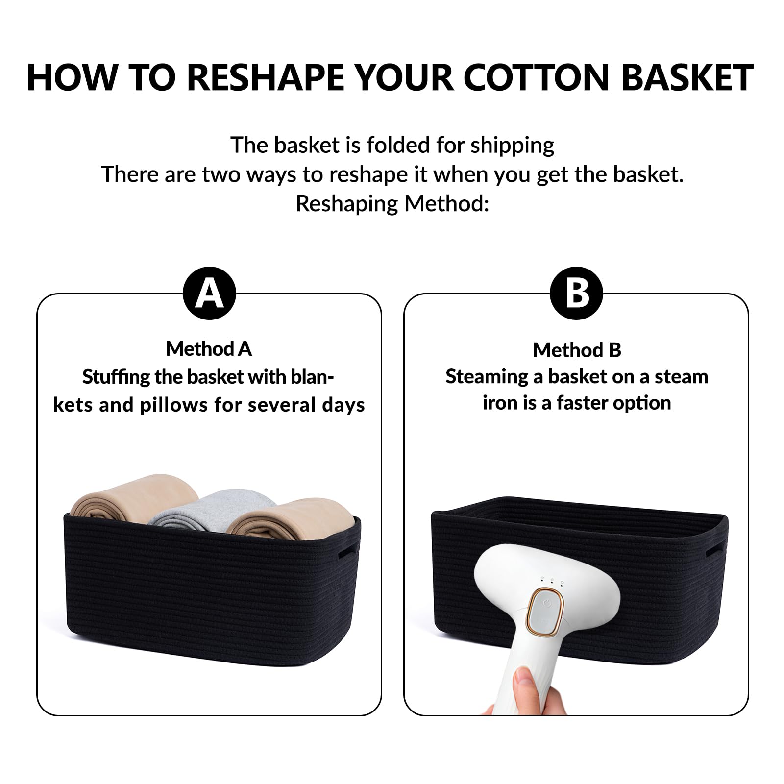 MiniArk baby-nursery-storage-basket keeps essentials within reach.