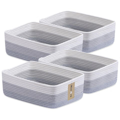 MinArk large rope basket for towels and storage with sturdy construction.