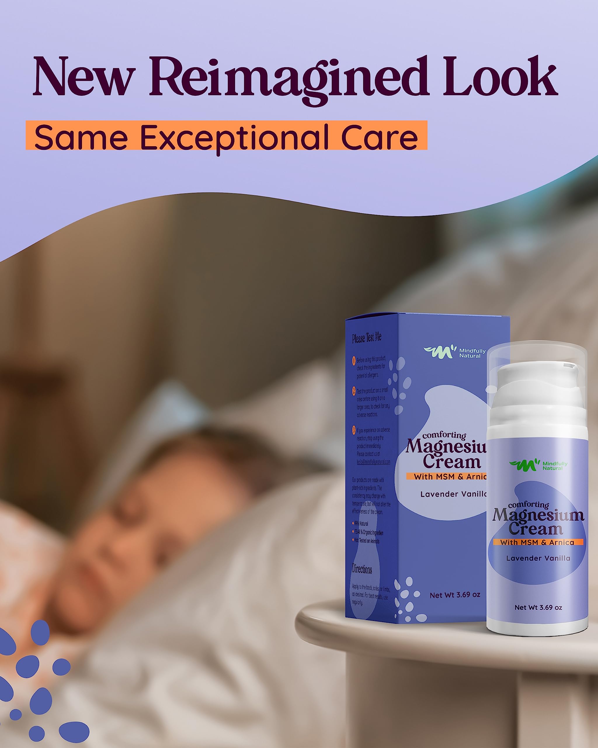 Mindfully Natural bedtime skincare for kids on shelf promotes a calm bedtime routine.