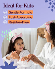 Mindfully Natural calming bedtime lotion bottle conveys soothing texture for peaceful nights.