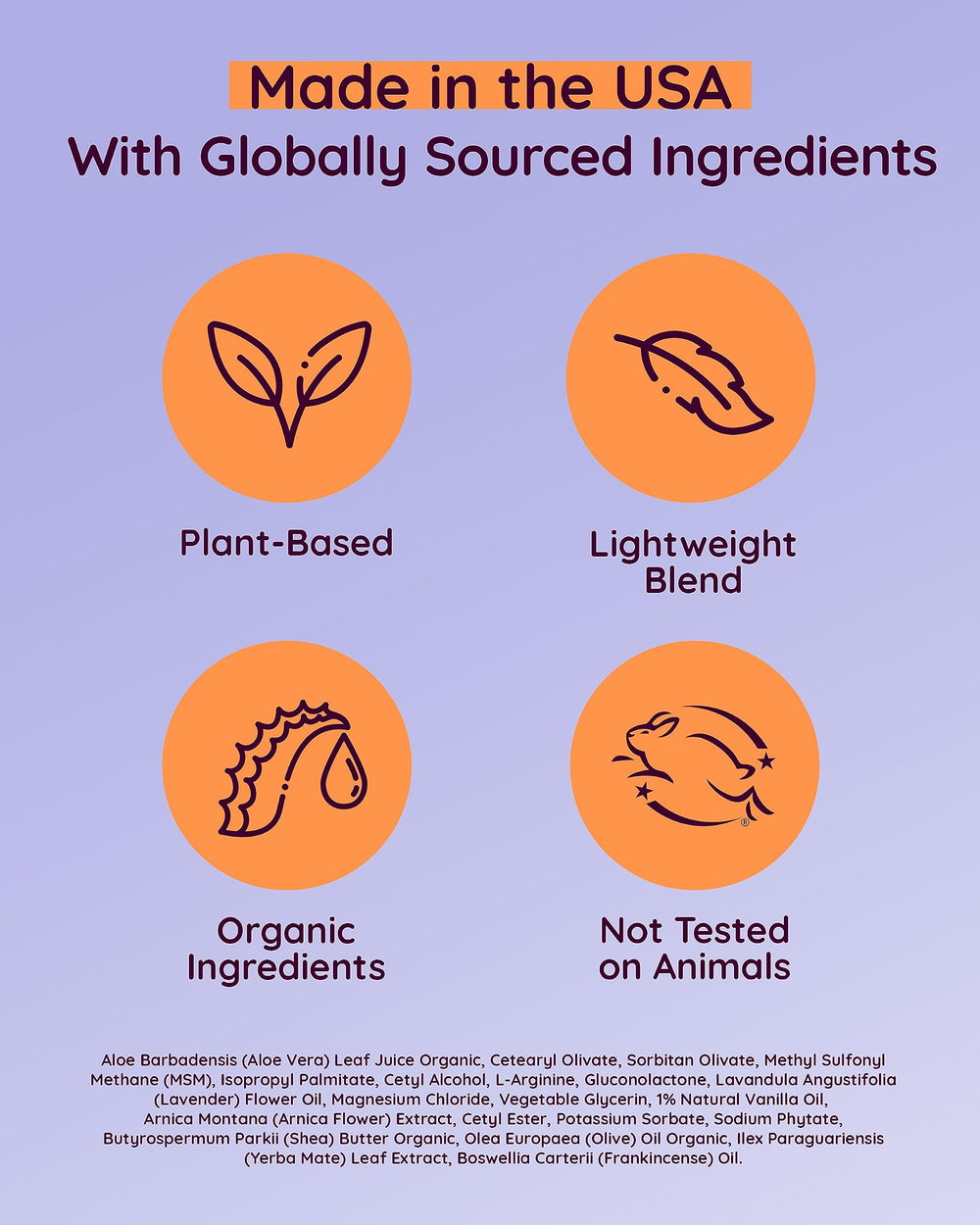Mindfully Natural non-sticky absorption close-up shows quick, clean skin absorption.