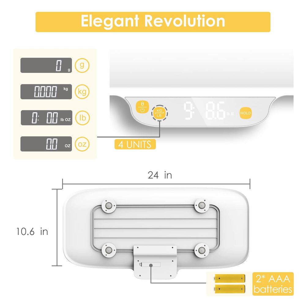 Powering the MINDPET-MED scale with two AAA batteries for portability