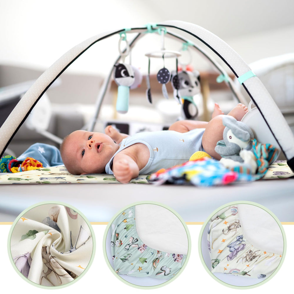 Mindsoft two-pack baby crib sheets keeps quick changes ready for busy nights