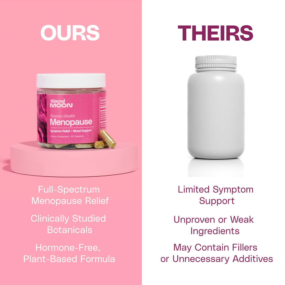Mineral Moon night-relief capsules geared for sleep support after dark