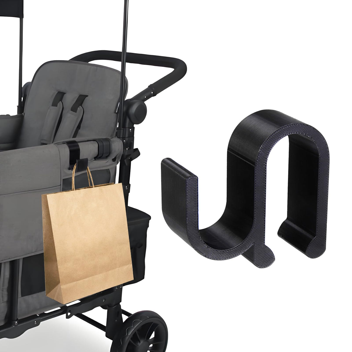 MingQiEven multipurpose side hook on Wonderfold Wagon for organized storage of items