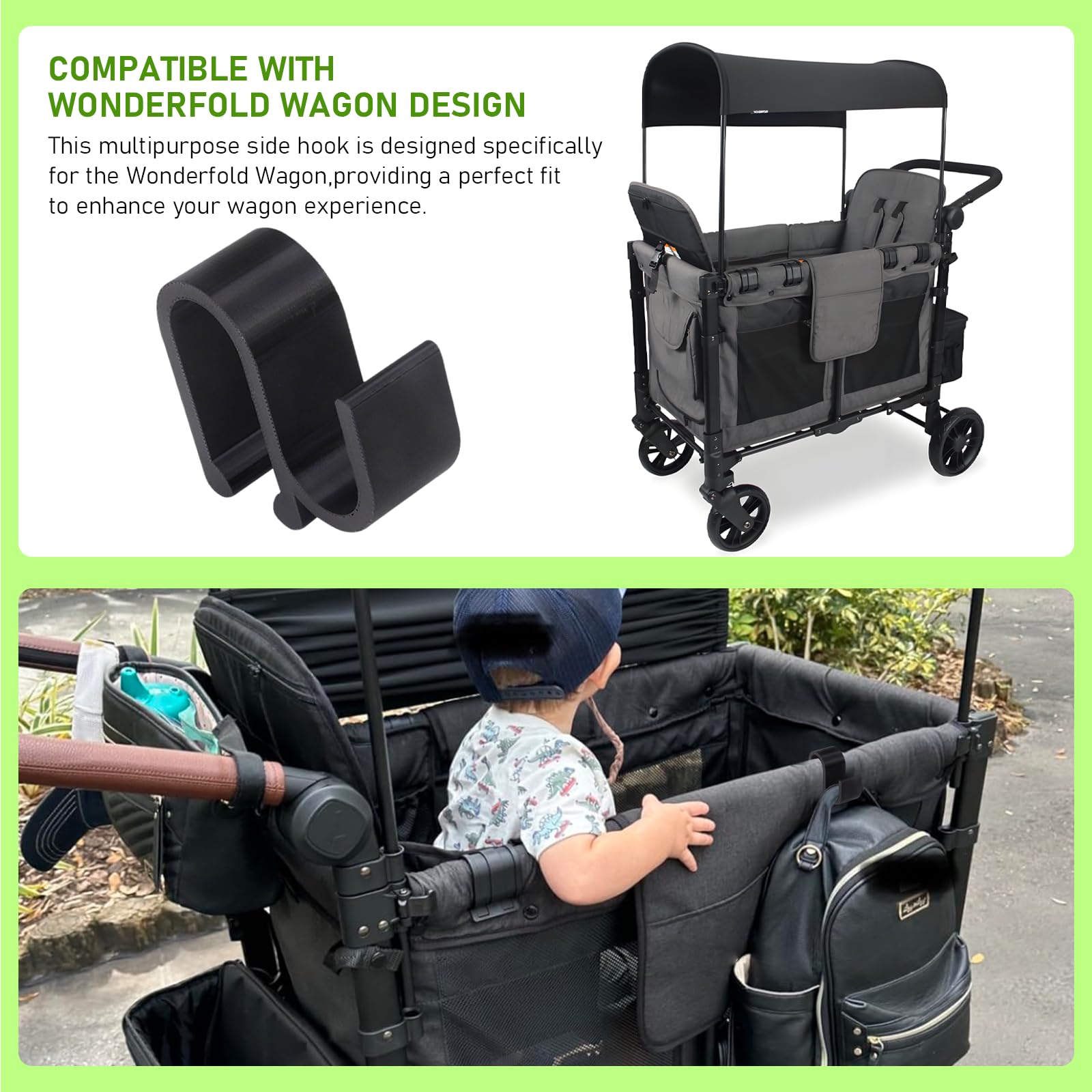 MingQiEven stylish minimalist design complements the wagon while organizing